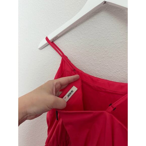Jason Wu Women’s Poplin Red Bubble Summer Preppy Mini Dress Sz M - Picture 6 of 7